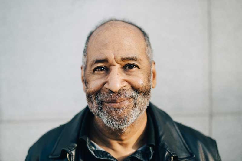Older adult male smiling